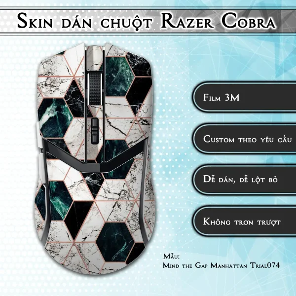 Skin dán chuột Razer Cobra Pro mẫu Mind the Gap Manhattan Trial074