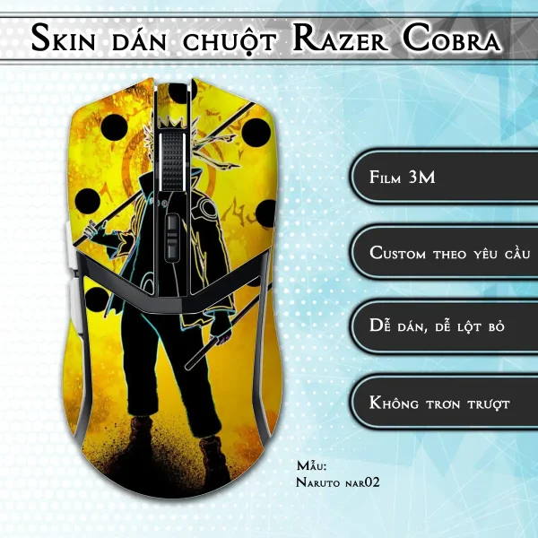 Skin dán chuột Razer Cobra Pro mẫu Naruto nar02
