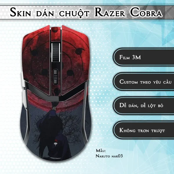 Skin dán chuột Razer Cobra Pro mẫu Naruto nar03