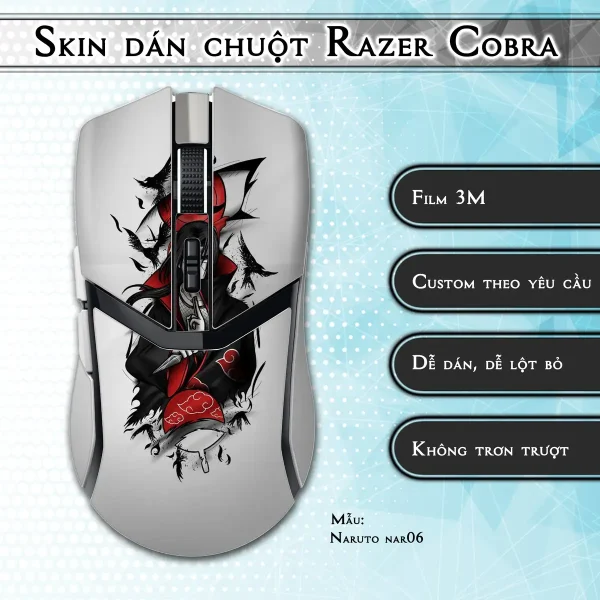 Skin dán chuột Razer Cobra Pro mẫu Naruto nar06