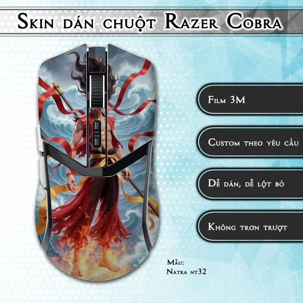 Skin dán chuột Razer Cobra Pro mẫu Natra nt32