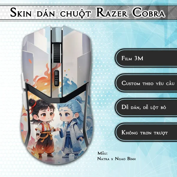 Skin dán chuột Razer Cobra Pro mẫu Natra x Ngao Bính