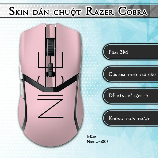 Skin dán chuột Razer Cobra Pro mẫu Nice ath003