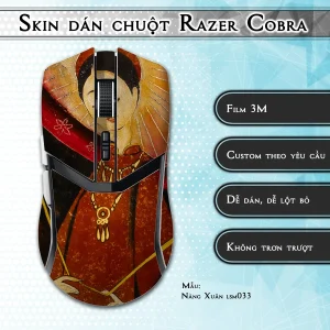 Skin dán chuột Razer Cobra Pro mẫu Nàng Xuân lsm033