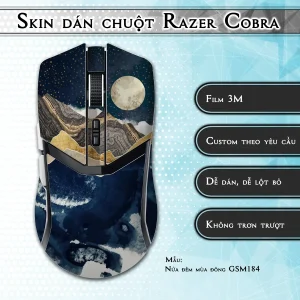 Skin dán chuột Razer Cobra Pro mẫu Nửa đêm mùa đông GSM184