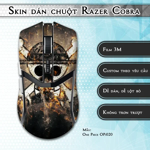 Skin dán chuột Razer Cobra Pro mẫu One Piece OPi020