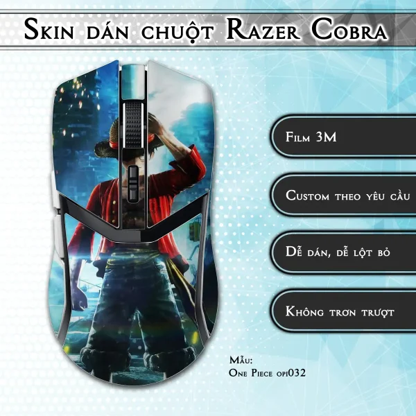 Skin dán chuột Razer Cobra Pro mẫu One Piece opi032
