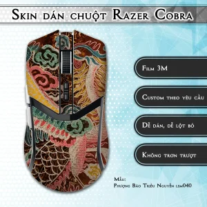 Skin dán chuột Razer Cobra Pro mẫu Phượng Bào Triều Nguyễn lsm040