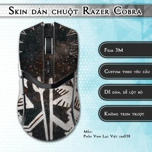 Skin dán chuột Razer Cobra Pro mẫu Phồn Vinh Lạc Việt lsm038