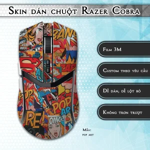 Skin dán chuột Razer Cobra Pro mẫu pop art