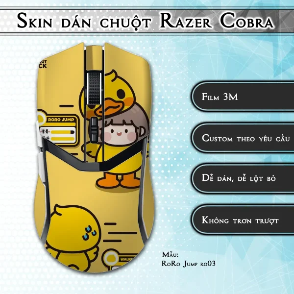 Skin dán chuột Razer Cobra Pro mẫu RoRo Jump ro03