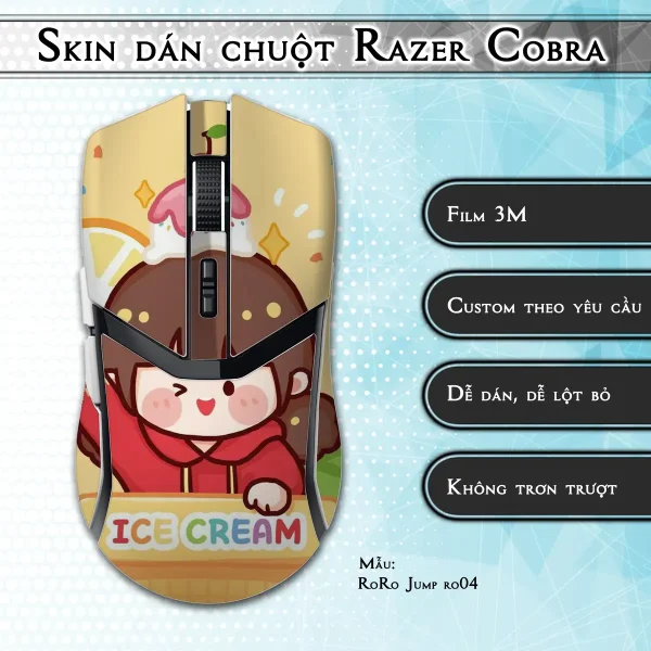 Skin dán chuột Razer Cobra Pro mẫu RoRo Jump ro04