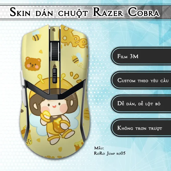 Skin dán chuột Razer Cobra Pro mẫu RoRo Jump ro05