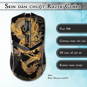 Skin dán chuột Razer Cobra Pro mẫu Rồng Dragon dra011