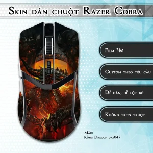 Skin dán chuột Razer Cobra Pro mẫu Rồng Dragon dra047