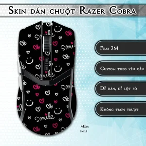 Skin dán chuột Razer Cobra Pro mẫu smile
