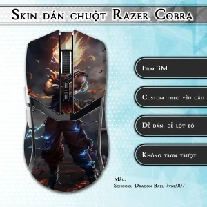 Skin dán chuột Razer Cobra Pro mẫu Songoku Dragon Ball 7vnr007