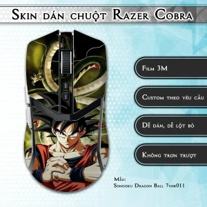 Skin dán chuột Razer Cobra Pro mẫu Songoku Dragon Ball 7vnr011