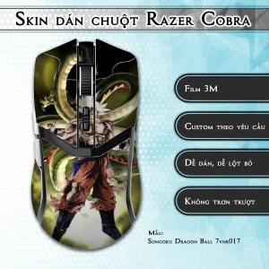 Skin dán chuột Razer Cobra Pro mẫu Songoku Dragon Ball 7vnr017