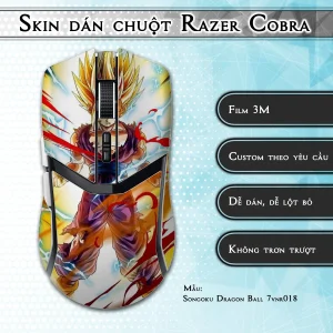 Skin dán chuột Razer Cobra Pro mẫu Songoku Dragon Ball 7vnr018