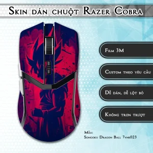 Skin dán chuột Razer Cobra Pro mẫu Songoku Dragon Ball 7vnr023