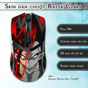 Skin dán chuột Razer Cobra Pro mẫu Songoku Dragon Ball 7vnr025