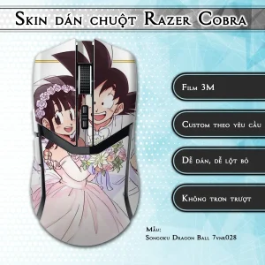 Skin dán chuột Razer Cobra Pro mẫu Songoku Dragon Ball 7vnr028