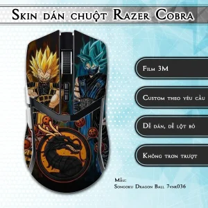 Skin dán chuột Razer Cobra Pro mẫu Songoku Dragon Ball 7vnr036