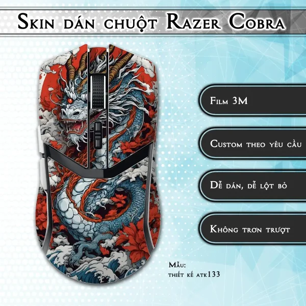 Skin dán chuột Razer Cobra Pro mẫu thiết kế atk133
