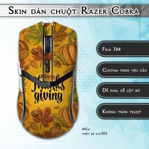 Skin dán chuột Razer Cobra Pro mẫu thiết kế atk303