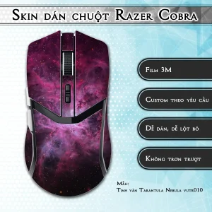 Skin dán chuột Razer Cobra Pro mẫu Tinh vân Tarantula Nebula vutr010