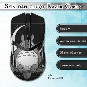 Skin dán chuột Razer Cobra Pro mẫu Totoro qvd020