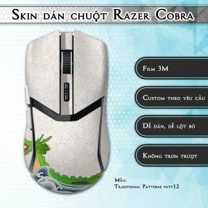 Skin dán chuột Razer Cobra Pro mẫu Traditional Patterns patt12
