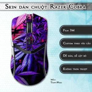 Skin dán chuột Razer Cobra Pro mẫu TrippyWeed