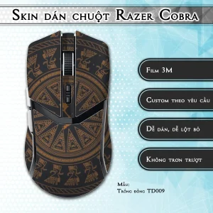 Skin dán chuột Razer Cobra Pro mẫu Trống đồng TD009