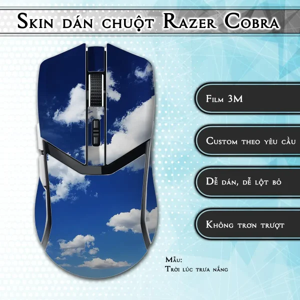 Skin dán chuột Razer Cobra Pro mẫu Trời lúc trưa nắng