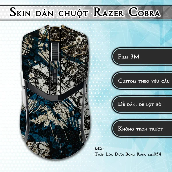 Skin dán chuột Razer Cobra Pro mẫu Tuần Lộc Dưới Bóng Rừng lsm054