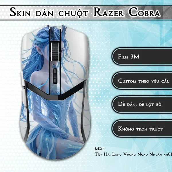 Skin dán chuột Razer Cobra Pro mẫu Tây Hải Long Vương Ngao Nhuận nh01
