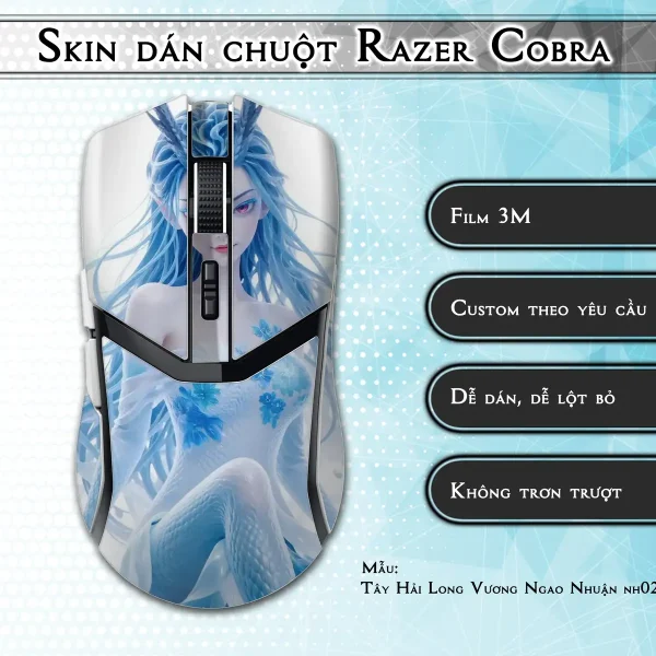 Skin dán chuột Razer Cobra Pro mẫu Tây Hải Long Vương Ngao Nhuận nh02