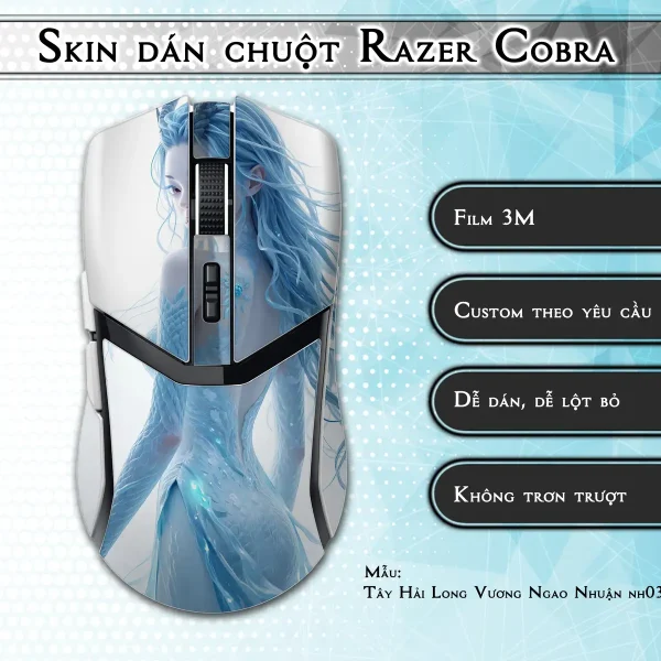 Skin dán chuột Razer Cobra Pro mẫu Tây Hải Long Vương Ngao Nhuận nh03