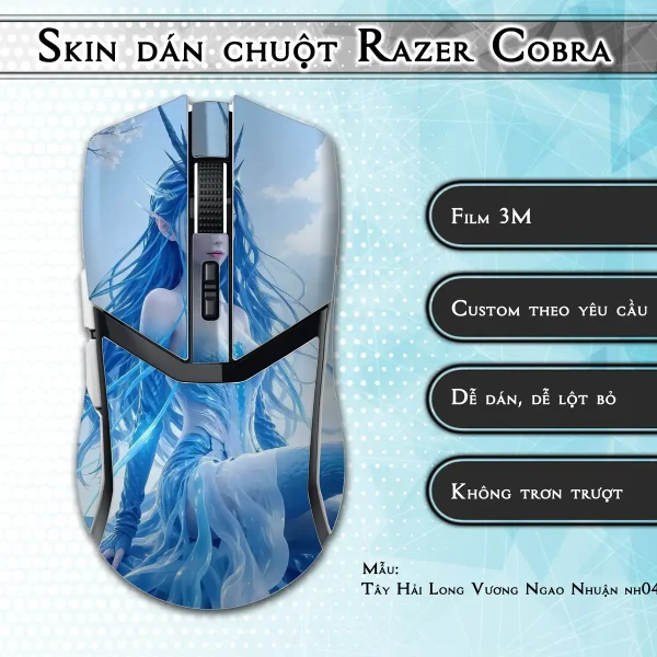 Skin dán chuột Razer Cobra Pro mẫu Tây Hải Long Vương Ngao Nhuận nh04