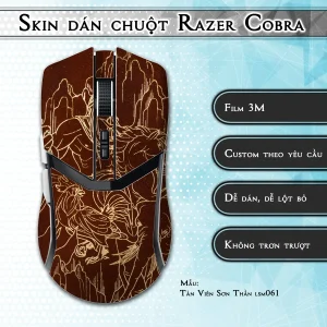Skin dán chuột Razer Cobra Pro mẫu Tản Viên Sơn Thần lsm061