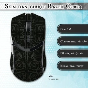Skin dán chuột Razer Cobra Pro mẫu vi mạch đen