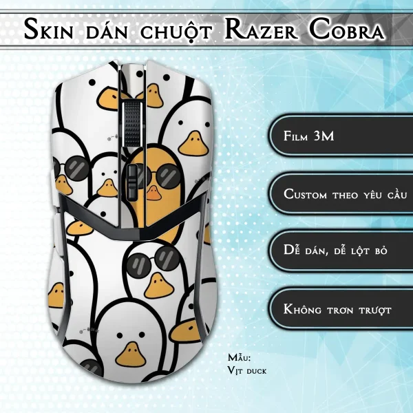 Skin dán chuột Razer Cobra Pro mẫu Vịt duck