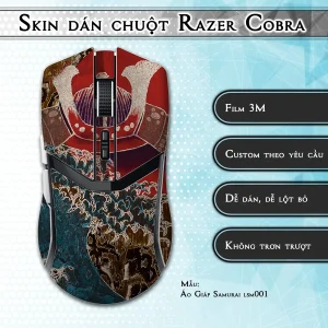Skin dán chuột Razer Cobra Pro mẫu Áo Giáp Samurai lsm001