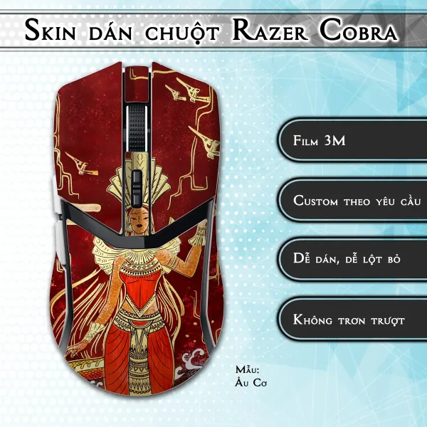 Skin dán chuột Razer Cobra Pro mẫu Âu Cơ