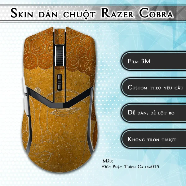 Skin dán chuột Razer Cobra Pro mẫu Đức Phật Thích Ca lsm015