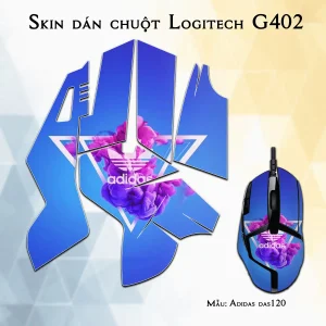 Skin dán chuột Logitech G402 mẫu Adidas das120