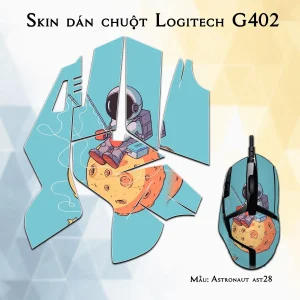 Skin dán chuột Logitech G402 mẫu Astronaut ast28