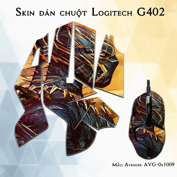 Skin dán chuột Logitech G402 mẫu Avenger avg1009